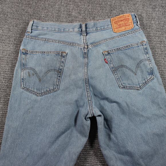 Levi’s 550 Jeans Mens 34x32 Light Wash Relaxed Fit Tapered Leg Non Stretch Y2K - Picture 7 of 12
